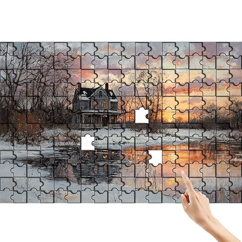 Sonnenuntergang Puzzle 90 Teile Erwachsene, Schnee Klassische Puzzles Bastelset Erwachsene, Buntes Lustiges Lernspiele, Herausforderung Spielzeug mit Box für Home Wall Decor Geschenke für Männer Z-4 Sonnenuntergang Puzzle 90 Teile Erwachsene, Schnee Klassische Puzzles Bastelset Erwachsene, Buntes Lustiges Lernspiele, Herausforderung Spielzeug mit Box für Home Wall Decor Geschenke für Männer Z-4 von Feionnug