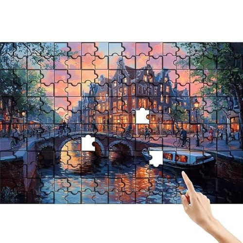 Stadt Puzzle 300 Teile Erwachsene, Brücke Klassische Puzzles Bastelset Erwachsene, Buntes und Lustiges Lernspiele Set, Herausforderung Spielzeug mit Box für Home Wall Decor, Geschenke für Männer N-9 Stadt Puzzle 300 Teile Erwachsene, Brücke Klassische Puzzles Bastelset Erwachsene, Buntes und Lustiges Lernspiele Set, Herausforderung Spielzeug mit Box für Home Wall Decor, Geschenke für Männer N-9 von Feionnug