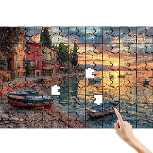 Stadt Puzzle 36 Teile Erwachsene, Sonnenuntergang Klassische Puzzles Bastelset Erwachsene, Buntes Lustiges Lernspiele, Herausforderung Spielzeug mit Box für Home Wall Decor Geschenke für Männer Y-2 von Feionnug