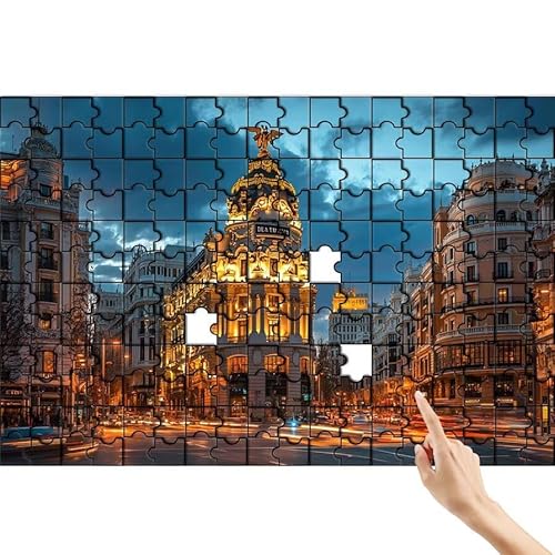 Stadt Puzzle 500 Teile Erwachsene, Landschaft Klassische Puzzles Bastelset Erwachsene, Buntes und Lustiges Lernspiele, Herausforderung Spielzeug mit Box für Home Wall Decor Geschenke für Männer G-0 von Feionnug