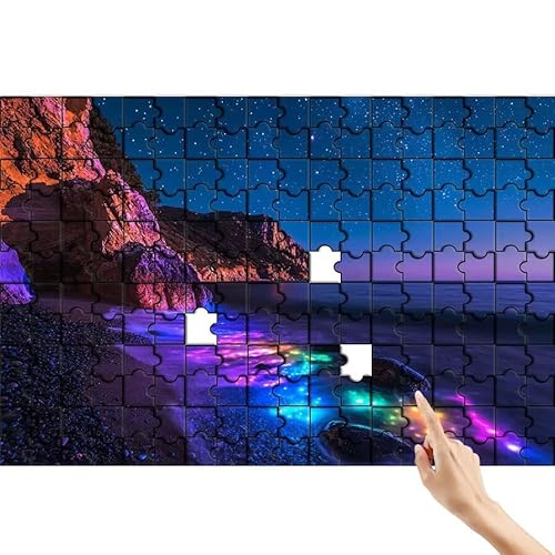 Strand Puzzle 1000 Teile Erwachsene, Traum Klassische Puzzles Bastelset Erwachsene, Buntes und Lustiges Lernspiele Set, Herausforderung Spielzeug mit Box für Home Wall Decor, Geschenke für Männer L-9 von Feionnug