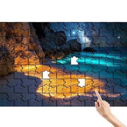 Strand Puzzle 500 Teile Erwachsene, Sternenhimmel Klassische Puzzles Bastelset Erwachsene, Buntes Lustiges Lernspiele, Herausforderung Spielzeug mit Box für Home Wall Decor Geschenke für Männer X-9 von Feionnug