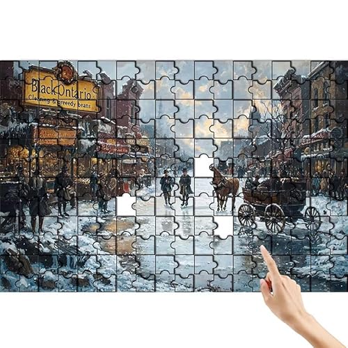 Straße Puzzle 1000 Teile Erwachsene, Winter Klassische Puzzles Bastelset Erwachsene, Buntes und Lustiges Lernspiele Set, Herausforderung Spielzeug mit Box für Home Wall Decor, Geschenke für Männer Q-7 Straße Puzzle 1000 Teile Erwachsene, Winter Klassische Puzzles Bastelset Erwachsene, Buntes und Lustiges Lernspiele Set, Herausforderung Spielzeug mit Box für Home Wall Decor, Geschenke für Männer Q-7 von Feionnug