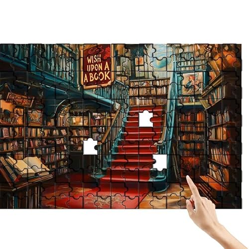 Studie Puzzle 300 Teile Erwachsene, Retro Klassische Puzzles Bastelset Erwachsene, Buntes und Lustiges Lernspiele Set, Herausforderung Spielzeug mit Box für Home Wall Decor, Geschenke für Männer E-6 von Feionnug