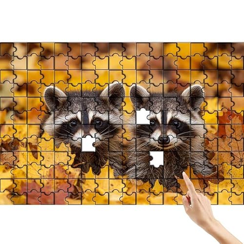 Tier Puzzle 1000 Teile Erwachsene, Blätter Klassische Puzzles Bastelset Erwachsene, Buntes und Lustiges Lernspiele Set, Herausforderung Spielzeug mit Box für Home Wall Decor, Geschenke für Männer Y-6 von Feionnug