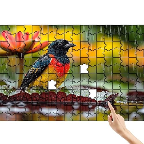 Vogel Puzzle 500 Teile Erwachsene, Anlage Klassische Puzzles Bastelset Erwachsene, Buntes und Lustiges Lernspiele Set, Herausforderung Spielzeug mit Box für Home Wall Decor, Geschenke für Männer G-2 von Feionnug