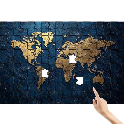 Weltkarte Puzzle 300 Teile Erwachsene, Retro Klassische Puzzles Bastelset Erwachsene, Buntes und Lustiges Lernspiele Set, Herausforderung Spielzeug mit Box für Home Wall Decor Geschenke für Männer M-0 Weltkarte Puzzle 300 Teile Erwachsene, Retro Klassische Puzzles Bastelset Erwachsene, Buntes und Lustiges Lernspiele Set, Herausforderung Spielzeug mit Box für Home Wall Decor Geschenke für Männer M-0 von Feionnug