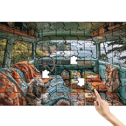 Wohnmobil Puzzle 1000 Teile Erwachsene, Hund Klassische Puzzles Bastelset Erwachsene, Buntes und Lustiges Lernspiele Set, Herausforderung Spielzeug mit Box für Home Wall Decor Geschenke für Männer C-6 Wohnmobil Puzzle 1000 Teile Erwachsene, Hund Klassische Puzzles Bastelset Erwachsene, Buntes und Lustiges Lernspiele Set, Herausforderung Spielzeug mit Box für Home Wall Decor Geschenke für Männer C-6 von Feionnug
