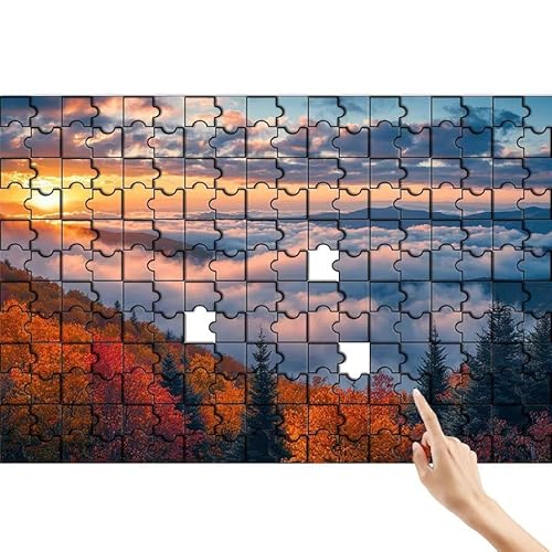 Wolke Puzzle 1000 Teile Erwachsene, Baum Klassische Puzzles Bastelset Erwachsene, Buntes und Lustiges Lernspiele Set, Herausforderung Spielzeug mit Box für Home Wall Decor, Geschenke für Männer F-3 von Feionnug