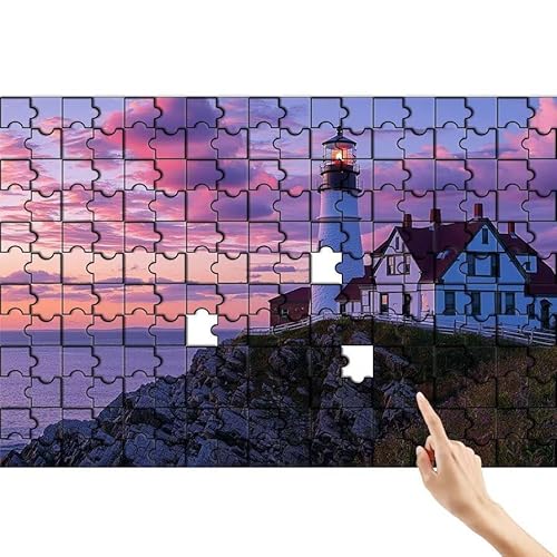 Wolke Puzzle 1000 Teile Erwachsene, Leuchtturm Klassische Puzzles Bastelset Erwachsene, Buntes und Lustiges Lernspiele, Herausforderung Spielzeug mit Box für Home Wall Decor Geschenke für Männer H-9 von Feionnug