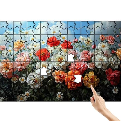 Wolke Puzzle 300 Teile Erwachsene, Blume Klassische Puzzles Bastelset Erwachsene, Buntes und Lustiges Lernspiele Set, Herausforderung Spielzeug mit Box für Home Wall Decor, Geschenke für Männer J-4 von Feionnug
