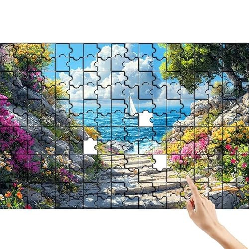 Wolke Puzzle 300 Teile Erwachsene, Landschaft Klassische Puzzles Bastelset Erwachsene, Buntes und Lustiges Lernspiele, Herausforderung Spielzeug mit Box für Home Wall Decor Geschenke für Männer I-9 von Feionnug