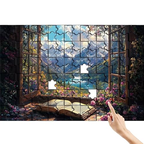 Wolke Puzzle 36 Teile Erwachsene, Fenster Klassische Puzzles Bastelset Erwachsene, Buntes und Lustiges Lernspiele Set, Herausforderung Spielzeug mit Box für Home Wall Decor, Geschenke für Männer S-6 Wolke Puzzle 36 Teile Erwachsene, Fenster Klassische Puzzles Bastelset Erwachsene, Buntes und Lustiges Lernspiele Set, Herausforderung Spielzeug mit Box für Home Wall Decor, Geschenke für Männer S-6 von Feionnug