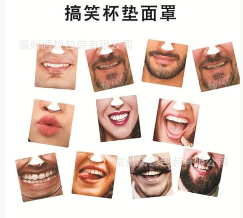Feirdhoo 15er Motive lustige Nasenmasken,Witzige Masken,Party Zubehör und Deko, Geistergesicht Kürbismaske Nasenmasken als Foto Verkleidung für Abschluss Halloween JGA Weihnachten Hochzeit Geburtstag von Feirdhoo