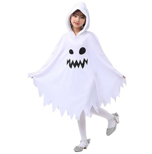 Feirdhoo Halloween Kostüm Kinder Geist, Gespenst Kostüm Kinder Mit Leuchtendem, Halloween Karnevals Geister Cape Umhang für Cosplay, Karneval, Mottoparty für Jungen Mädchen Feirdhoo Halloween Kostüm Kinder Geist, Gespenst Kostüm Kinder Mit Leuchtendem, Halloween Karnevals Geister Cape Umhang für Cosplay, Karneval, Mottoparty für Jungen Mädchen von Feirdhoo