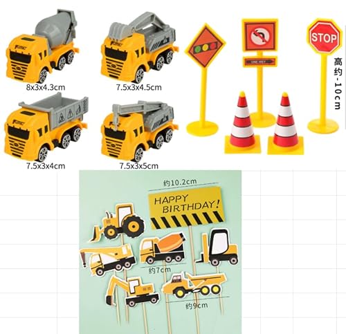 Tortendeko Baustelle Set,16 Stück Bagger Tortendeko mit Baufahrzeug Bagger Kuchendeko Metall Kunststoff Bagger Spielzeugauto Baufahrzeug Cake Toppers Kindergeburtstag für Kinder 2 3 4 5 Jahre Tortendeko Baustelle Set,16 Stück Bagger Tortendeko mit Baufahrzeug Bagger Kuchendeko Metall Kunststoff Bagger Spielzeugauto Baufahrzeug Cake Toppers Kindergeburtstag für Kinder 2 3 4 5 Jahre von Feirdhoo