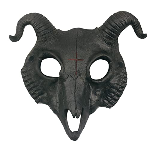 Feizikaw Grusel Maske Halloween Scary Headgear Halloween Horrific The Evil Dead Cosplay Requisiten Alien Bloody (Black, One Size) von Feizikaw
