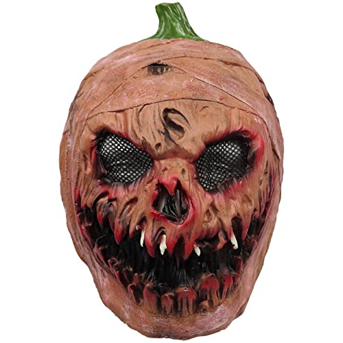Feizikaw Gruselmaske Halloween Kopfbedeckungen Zwangsstreich Lustige Kopfbedeckungen Eye Head Covers Holiday Party Dress Up (A,B,C,D,E, One Size) von Feizikaw