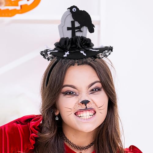 Feizikaw Haar Clip Halloween Hairhoop Augapfel Stirnband Halloween Party Dekoration Kostüm Zubehör (A, A) von Feizikaw