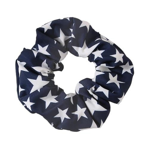 Feizikaw Haar Clips Damen Gestreiftes Stoff-Dickdarm-Haarband, festliches Haar-Accessoire (D, 10X10X1cm) von Feizikaw