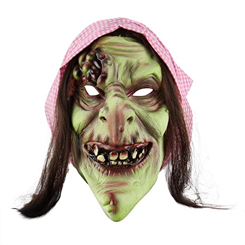 Feizikaw Halloween Maske Dekoration Halloween Facemark Kopfbedeckungen Zwang Lustige Kopfbedeckungen Eye Head Covers Holiday Party Dress Up (A, One Size) von Feizikaw