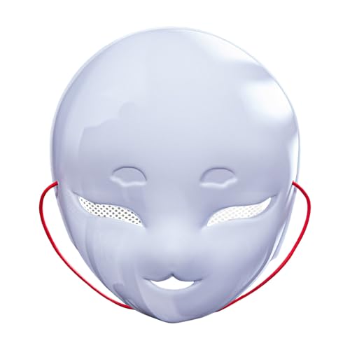 Feizikaw Halloween Maske Dekoration Weißer PVC-Kopf, Kunststoff, weiß, DIY-Malerei, Cartoon-Kostüm, Requisite, Maskerade, Party, Cosplay (18x21x7.2cm) von Feizikaw