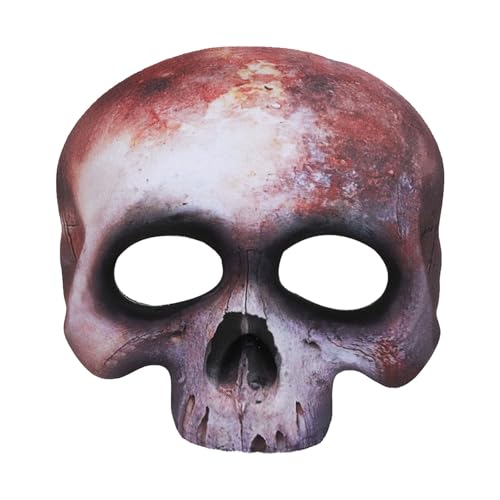 Feizikaw Halloween Maske Herren Eva Realistische Parodie Kostüm Requisite Halbgesicht Party Requisite (Black #1, 17x17cm) von Feizikaw