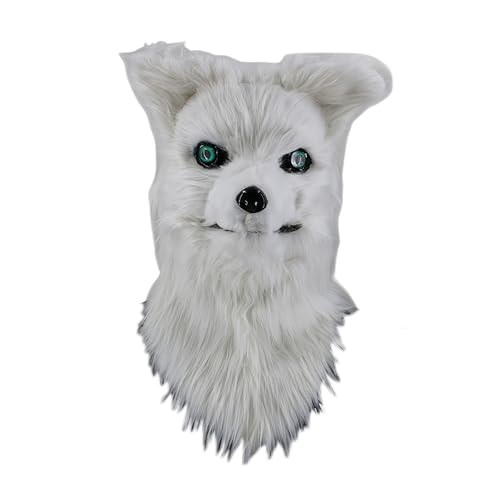 Feizikaw Halloween Maske Totenkopf Maske Tierkopfbedeckungen mit Persönlichkeits-Design, ein Must-have für Partys im Modetrend. Jetzt entdecken! (White-C, 25cm) von Feizikaw