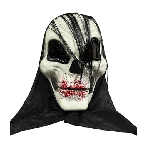 Feizikaw Halloween Masken Halloween Kopfbedeckung Gesicht Make-Up Party Cospaly Requisiten (A-E, 20cm) von Feizikaw