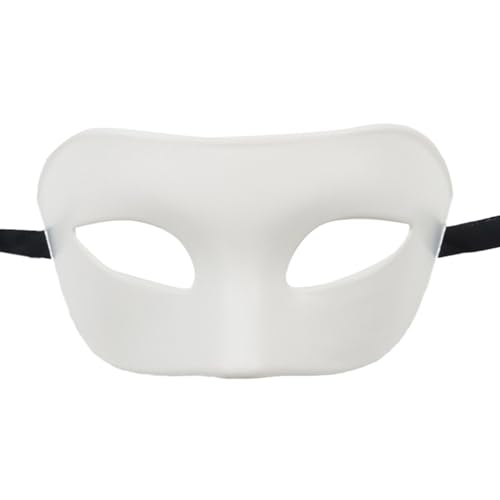 Feizikaw Lustige Masken Herren Maskerade Frauen Klassische Halbe Gesicht Für Party/Halloween/ (White, One Size) von Feizikaw