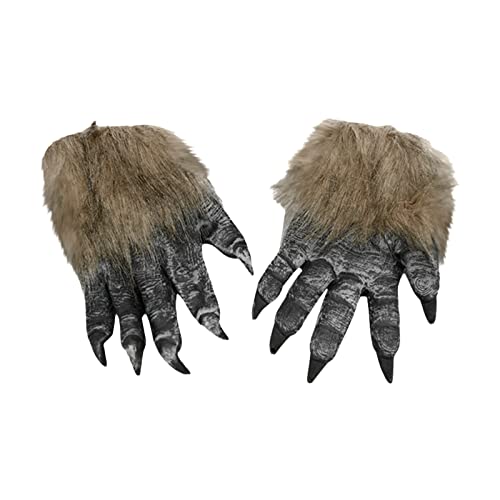 Feizikaw Silikon Maske Männer Realistische Wolfs-Gesichtsmaske für Halloween-Party-Kostüm-Mund-Gesichtsmaske-Gesichtsmaske Nelken (B, One Size) von Feizikaw