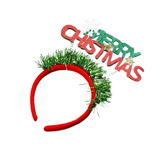 Große Haarspangen für Dickes Haar Fröhliche Weihnachts-Stirnbänder, süße Haarbänder mit Weihnachtsdesign, grüner Glitzer-Haarreif, Weihnachtsparty-Kostüm, Kopfbedeckung, Haarreifen, (White, 22x20x1cm) Große Haarspangen für Dickes Haar Fröhliche Weihnachts-Stirnbänder, süße Haarbänder mit Weihnachtsdesign, grüner Glitzer-Haarreif, Weihnachtsparty-Kostüm, Kopfbedeckung, Haarreifen, (White, 22x20x1cm) von Feizikaw