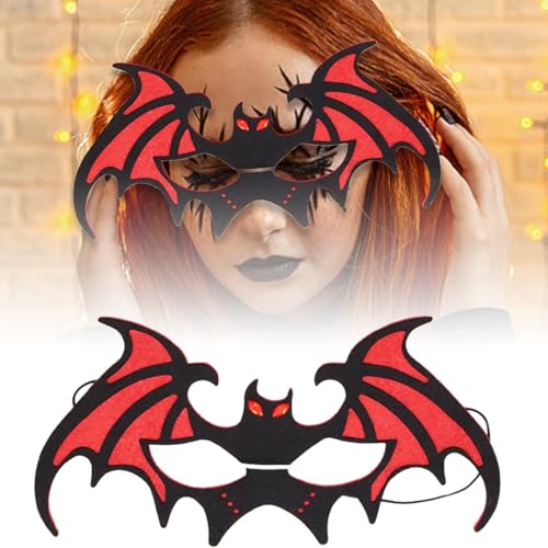 Halloween Maske Plastik Spielzeug für Halloween-Dekorationen. Lustiges Spielzubehör für drinnen und draußen. Für Kinder ab 8 Jahren. Kunststoffdesign mit einzigartigem Aussehen. (A, One Size) von Feizikaw