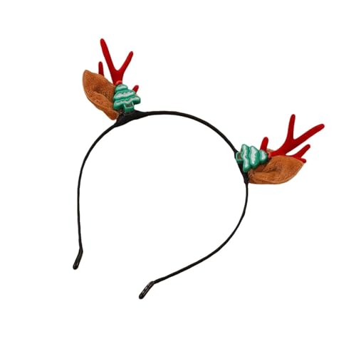 Hochzeit Party Zubehör Christmas Party Hairbands For Girls & Kids Santa Snowman Reindeer Decorations (B, One Size) von Feizikaw