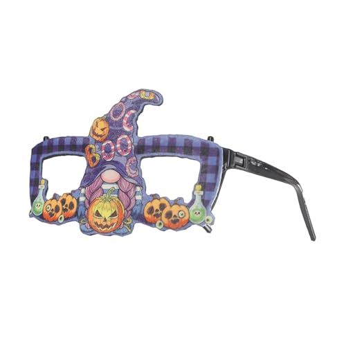 Party Accessoires Feiertage! Festliche Halloween-Brille mit Weihnachtsthema, verrückte Partybrille für saisonale Feierlichkeiten, einzigartiges Kostümzubehör (B, 14X10X2CM) von Feizikaw