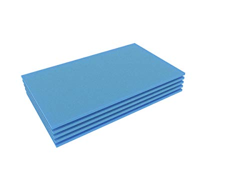 FS010Bblue5 5 Stück Full-Size 345 mm x 275 mm x 10 mm Shadowboard Schaumstoffboden/Schaumstoffzuschnitt blau von Feldherr