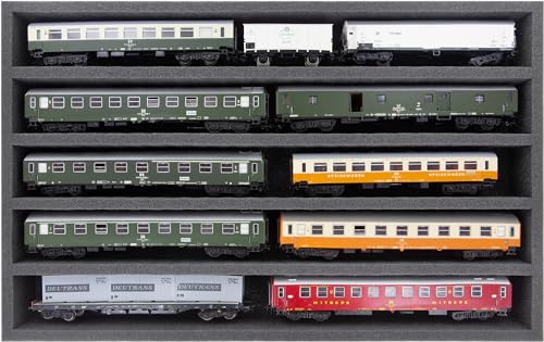 Feldherr Schaumstoffeinlage Spur H0 - liegend - 5 Stege für Modelleisenbahn - DS050A002 Feldherr Schaumstoffeinlage Spur H0 - liegend - 5 Stege für Modelleisenbahn - DS050A002 von Feldherr