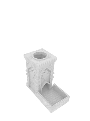 Fates End Tiny Dice Tower, Farbe:Weiß, Style:Monolith von Feldherr