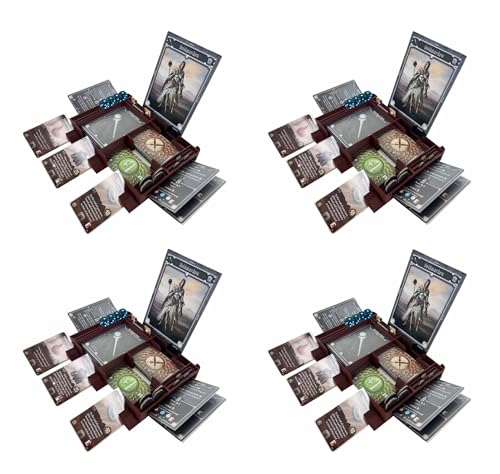 Feldherr 4er Set Helden Dashboard kompatibel mit Gloomhaven + Forsthaven + Gloomhaven: Pranken des Löwen von Feldherr