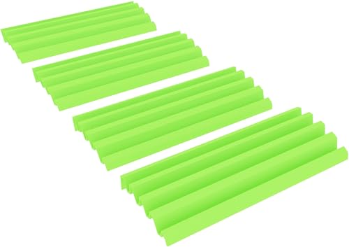 Feldherr 4er Set Ablagebretter aus Kunststoff kompatibel mit Rumikub - 4 Slots, Farbe:Grün von Feldherr