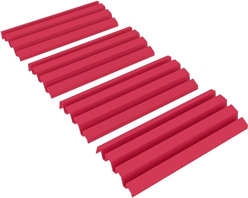 Feldherr 4er Set Ablagebretter aus Kunststoff kompatibel mit Rummikub XXL - 3 Slots - Halterungen - Ablagebretter zum aufbewahren von Rummikub XXL-Steinen, Farbe:Magenta von Feldherr