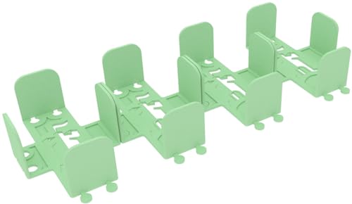 Feldherr 4er Set Kartendeckhalter kompatibel mit Dominion - Ideal für Geldkarten + Fluchkarten mit Sleeves - Stecksystem für Stabilität - Übersichtliche Anordnung, Farbe:Mint 100% Recycling von Feldherr