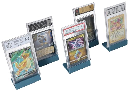 Feldherr 5er Set Kartenständer für Graded Cards - Halter für Sammelkarten in Slabs/Toploader - Für Sportkarten, TCGs und mehr - Stabiler Stand, kompakt und langlebig, Farbe:Blueberry 100% Recycling Feldherr 5er Set Kartenständer für Graded Cards - Halter für Sammelkarten in Slabs/Toploader - Für Sportkarten, TCGs und mehr - Stabiler Stand, kompakt und langlebig, Farbe:Blueberry 100% Recycling von Feldherr
