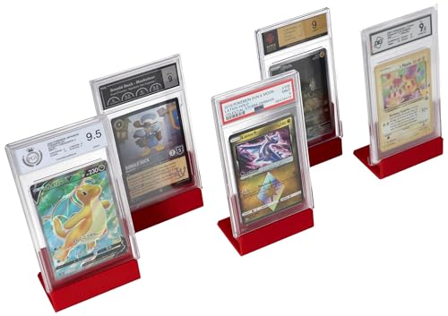 Feldherr 5er Set Kartenständer für Graded Cards - Halter für Sammelkarten in Slabs/Toploader - Für Sportkarten, TCGs und mehr - Stabiler Stand, kompakt und langlebig, Farbe:Kirschrot Feldherr 5er Set Kartenständer für Graded Cards - Halter für Sammelkarten in Slabs/Toploader - Für Sportkarten, TCGs und mehr - Stabiler Stand, kompakt und langlebig, Farbe:Kirschrot von Feldherr