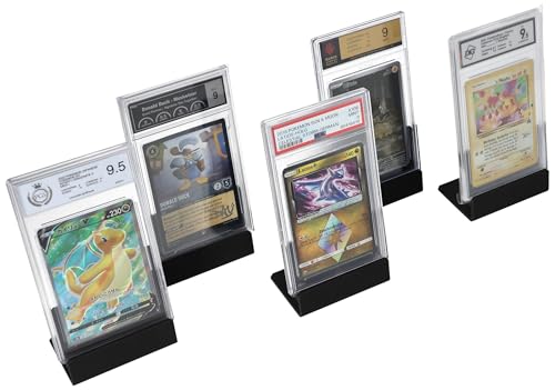 Feldherr 5er Set Kartenständer für Graded Cards - Halter für Sammelkarten in Slabs/Toploader - Für Sportkarten, TCGs und mehr - Stabiler Stand, kompakt und langlebig, Farbe:Schwarz Feldherr 5er Set Kartenständer für Graded Cards - Halter für Sammelkarten in Slabs/Toploader - Für Sportkarten, TCGs und mehr - Stabiler Stand, kompakt und langlebig, Farbe:Schwarz von Feldherr