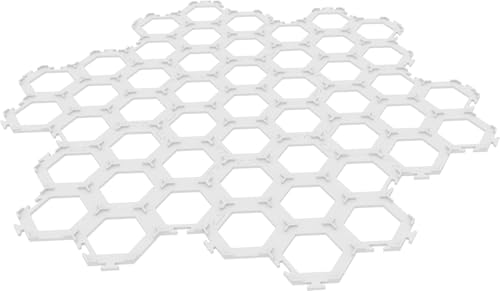 Feldherr 7er Set Plättchen Halter kompatibel mit Dorfromantik: Das Brettspiel, Farbe:Weiß von Feldherr