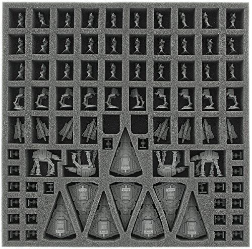 Feldherr AF030RE02 30 mm Schaumstoffeinlage mit 86 Fächern kompatibel mit Star Wars Rebellion Brettspielbox von Feldherr