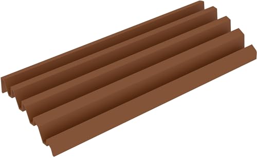 Feldherr Ablagebrett aus Kunststoff kompatibel mit Rummikub - 4 Slots - Halterung - Ablagebrett zum Aufbewahren von Rummikub Spielsteinen - 64680, Farbe:Braun von Feldherr