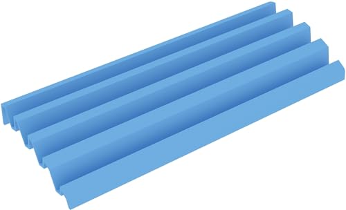 Feldherr Ablagebrett aus Kunststoff kompatibel mit Rummikub - 4 Slots - Halterung - Ablagebrett zum Aufbewahren von Rummikub Spielsteinen - 64680, Farbe:Himmelblau von Feldherr