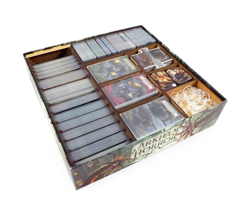 Brettspiel Organizer kompatibel mit Arkham Horror 3. Edition und Erweiterung Mitternacht von Feldherr